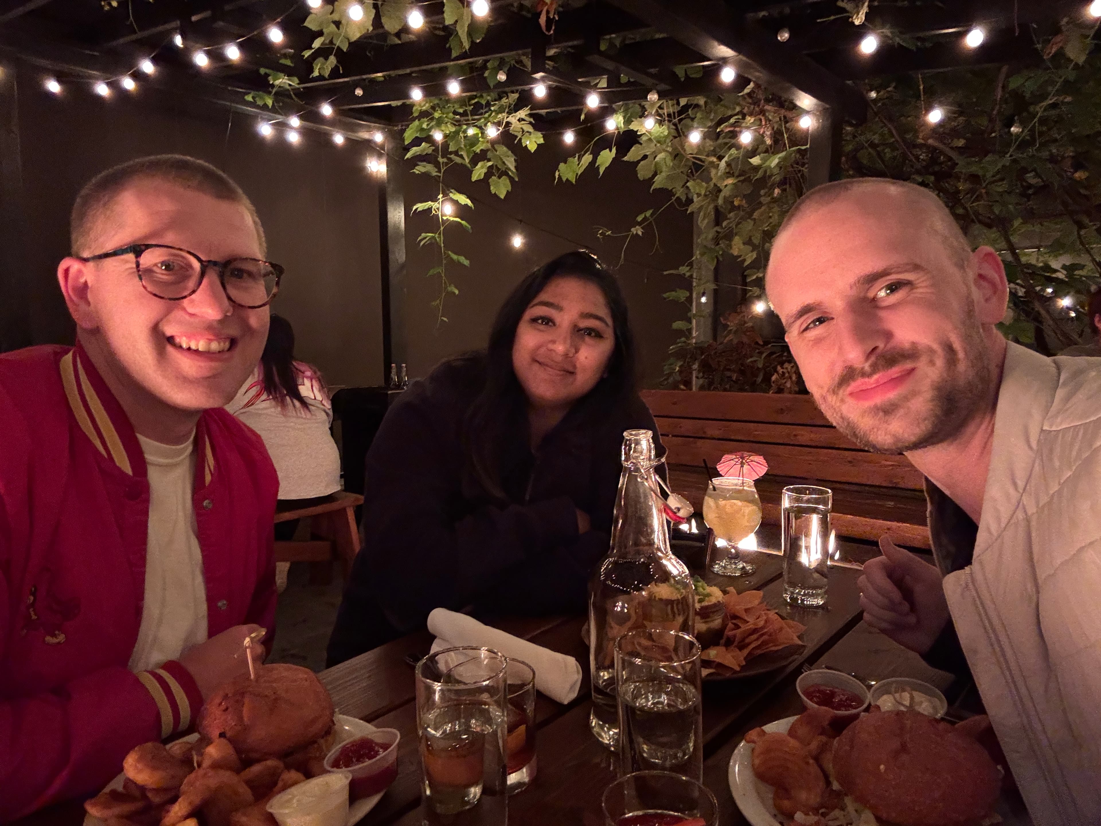 Enjoying meals together